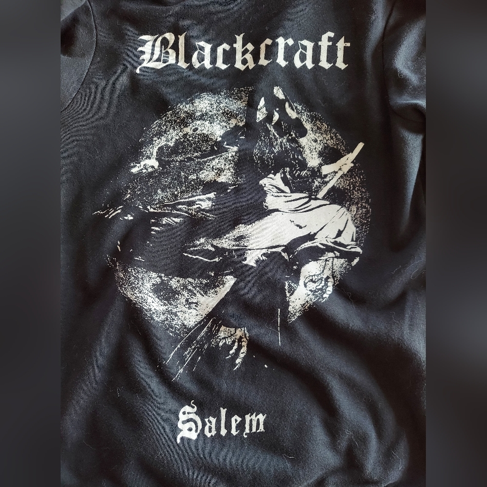 Blackcraft Salem Witch Black And White Zip-Up Hoodie